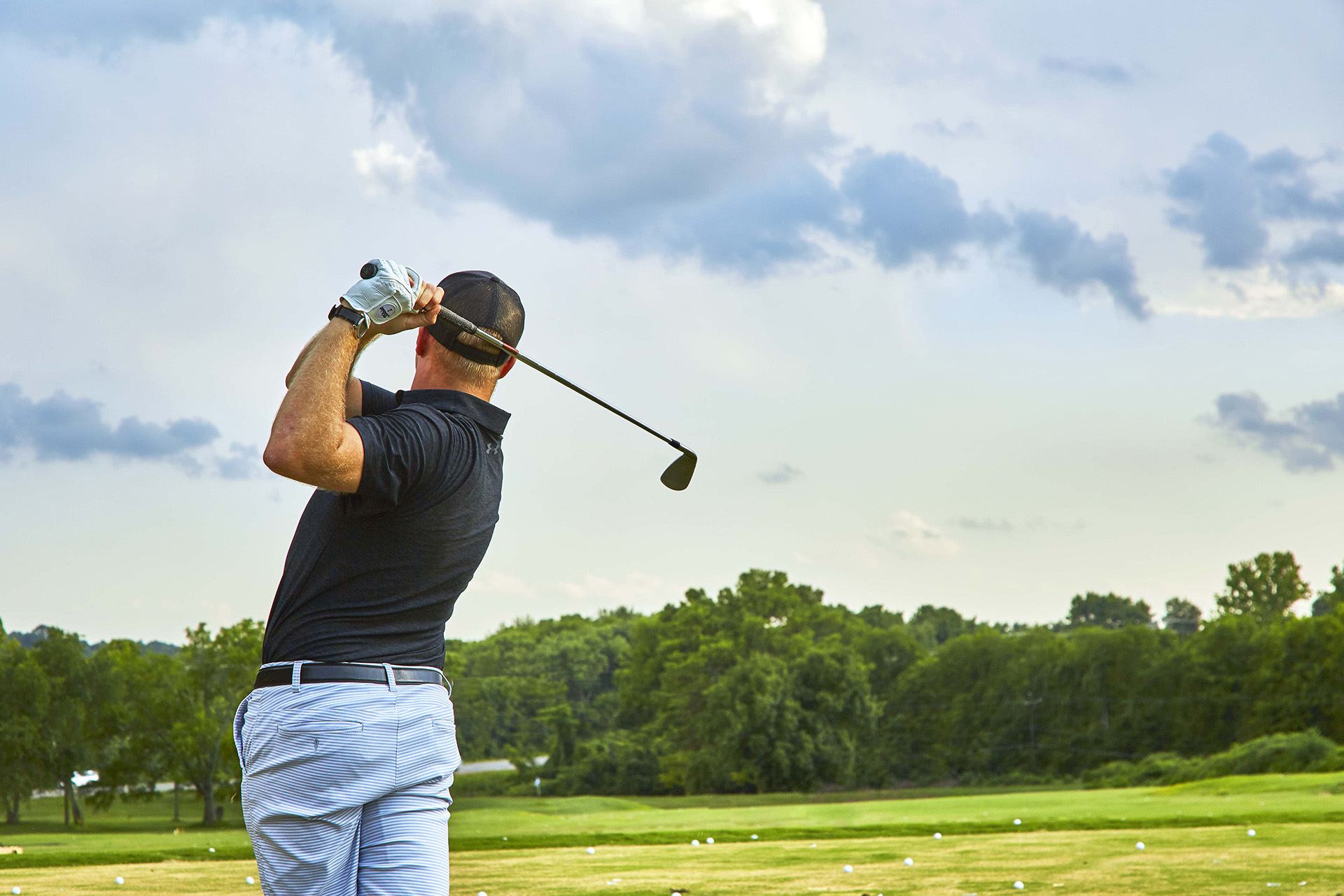 Aspen Glen Club -Golfer on Driving Range