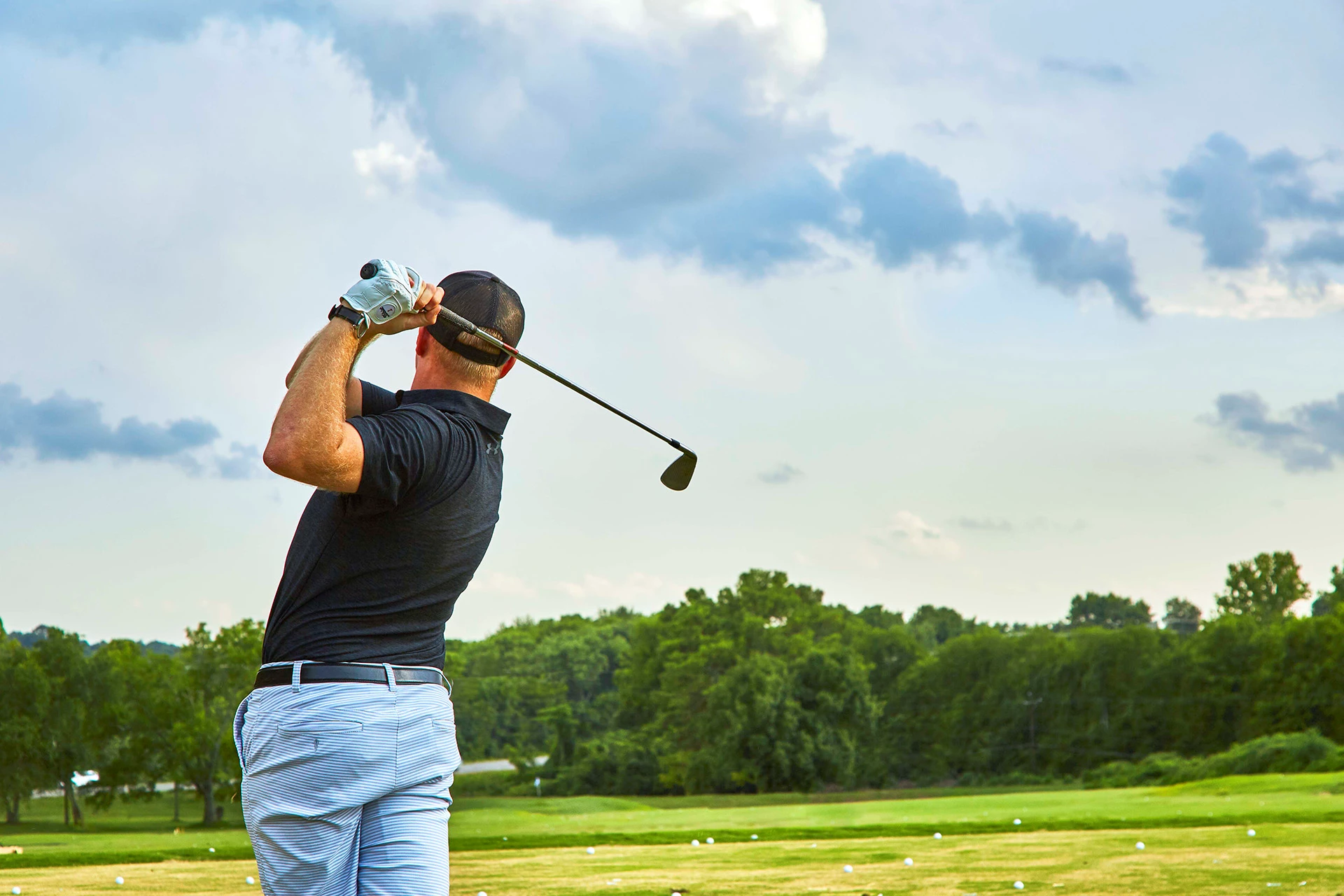 Aspen Glen Club -Golfer on Driving Range