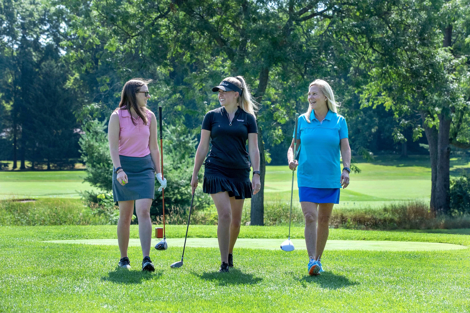 Women enjoying a golf outing