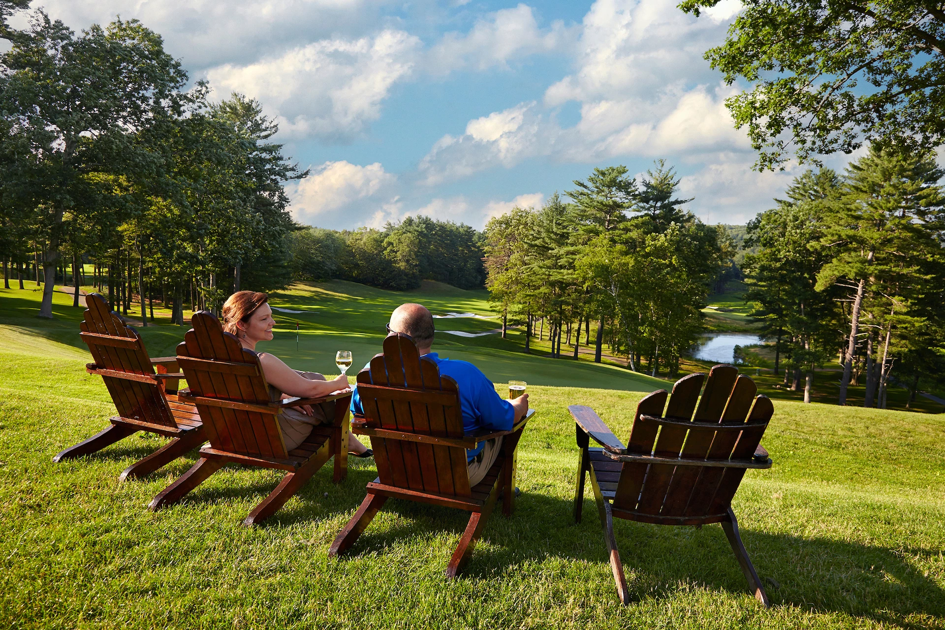 Ipswich Country Club - Couple outside in chairs