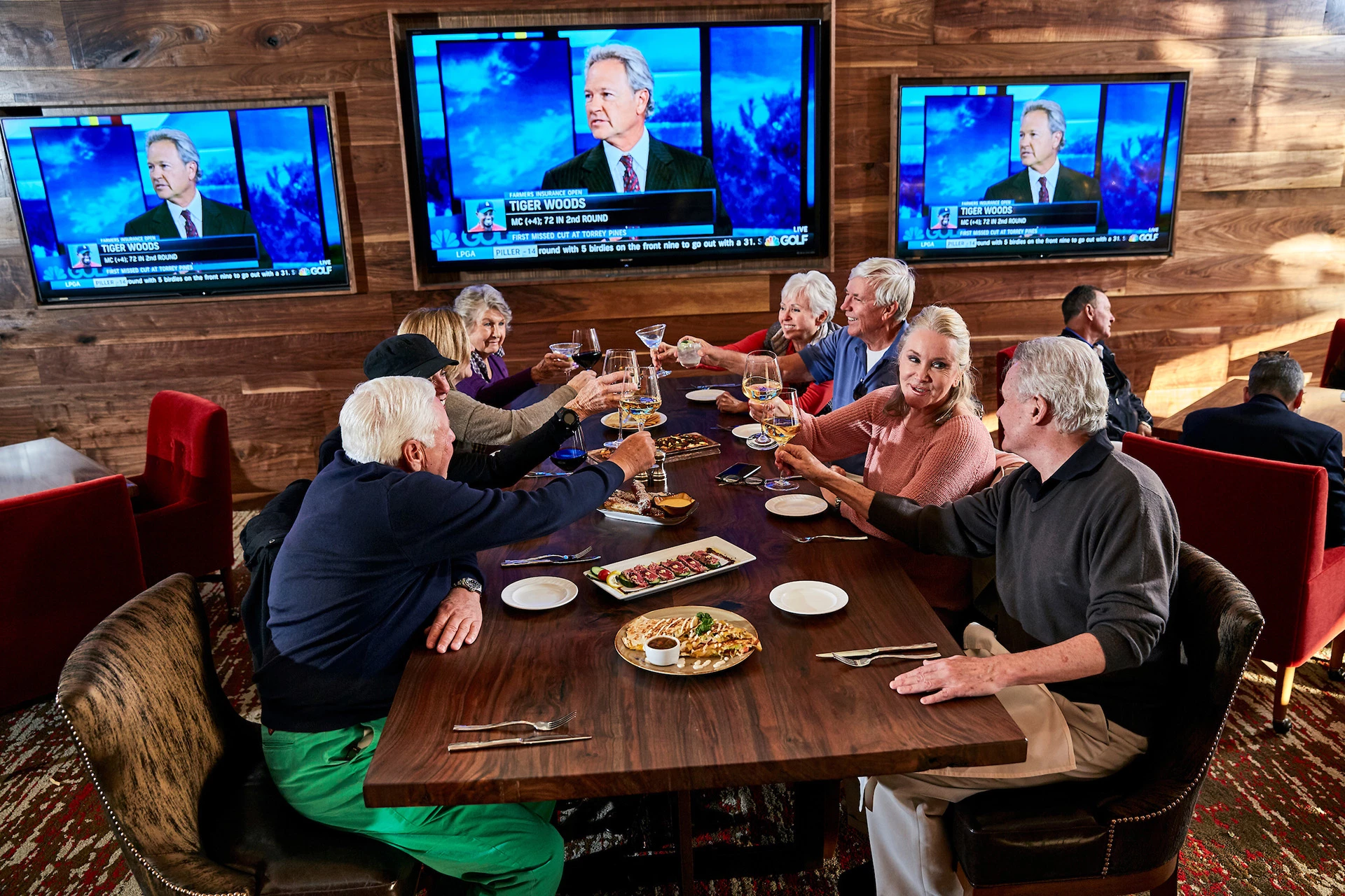 Mission Hills Country Club - Members in Media Room