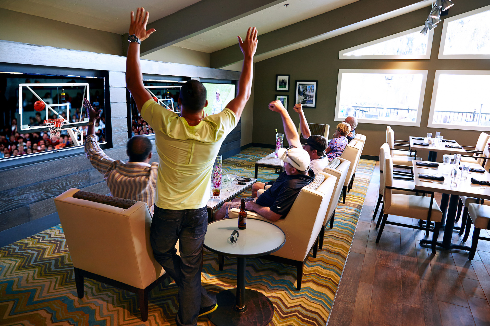 Morgan Run Club & Resort - Members in Media Room