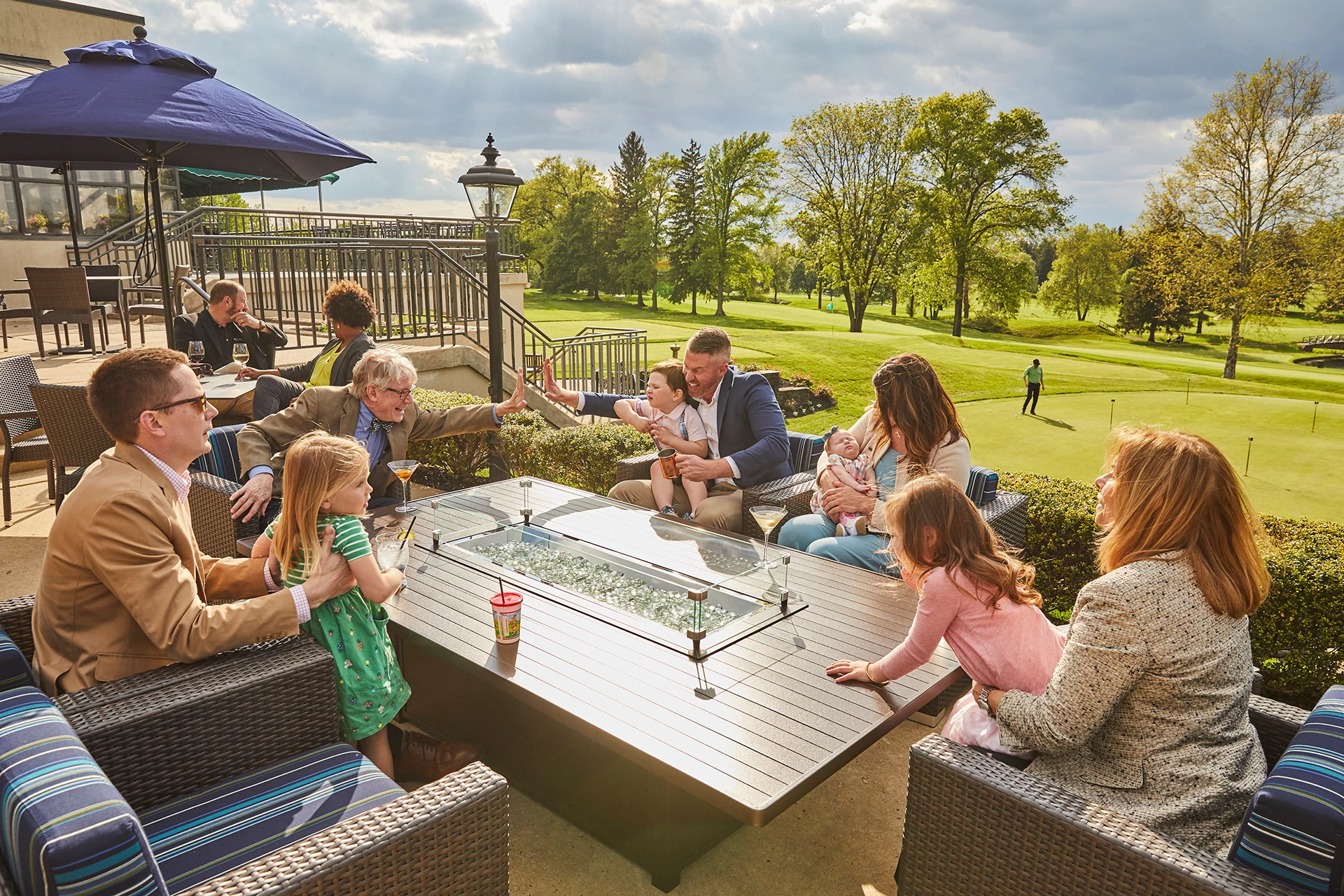 North Hills Country Club - Members on the patio