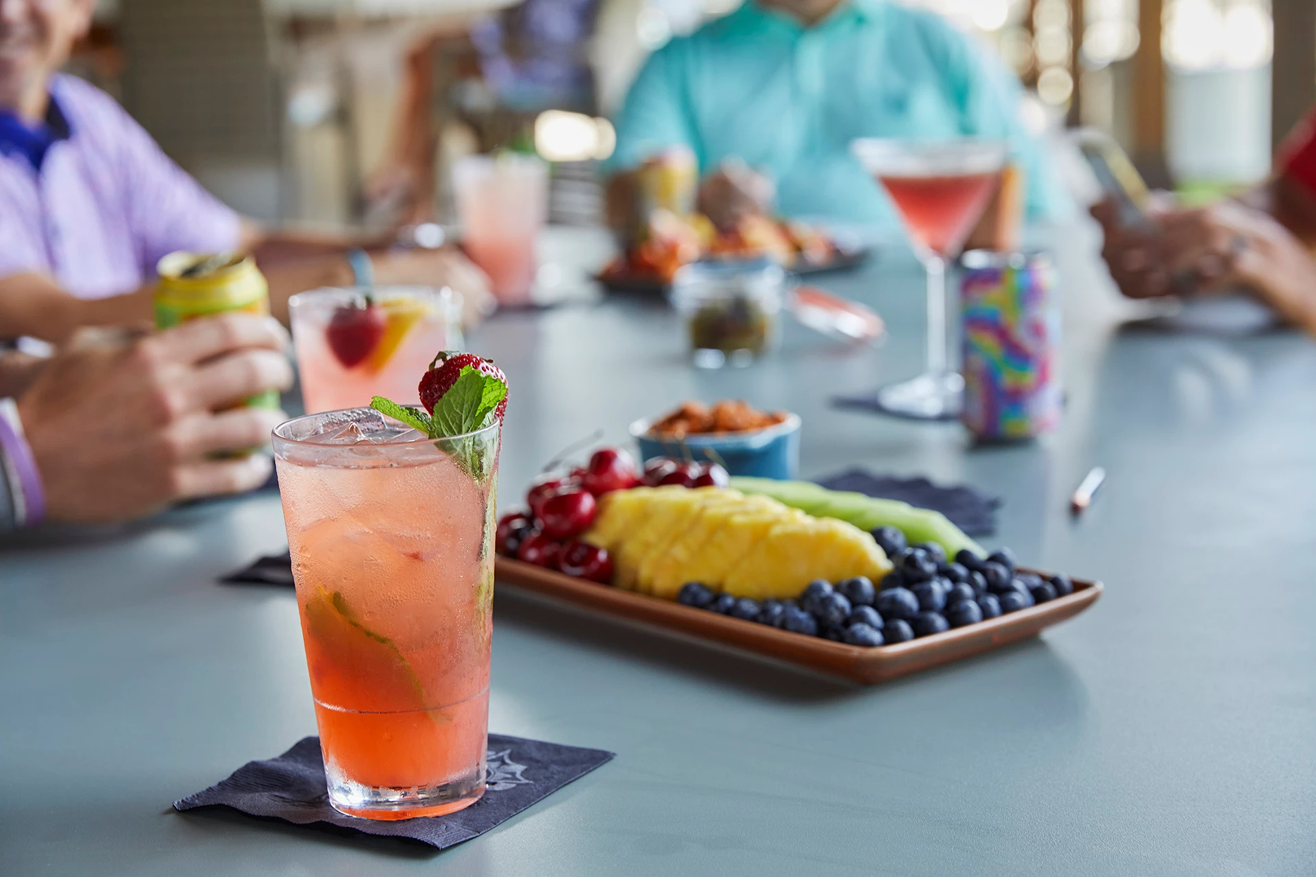 Stonebriar Country Club - Golfers on Patio Bar