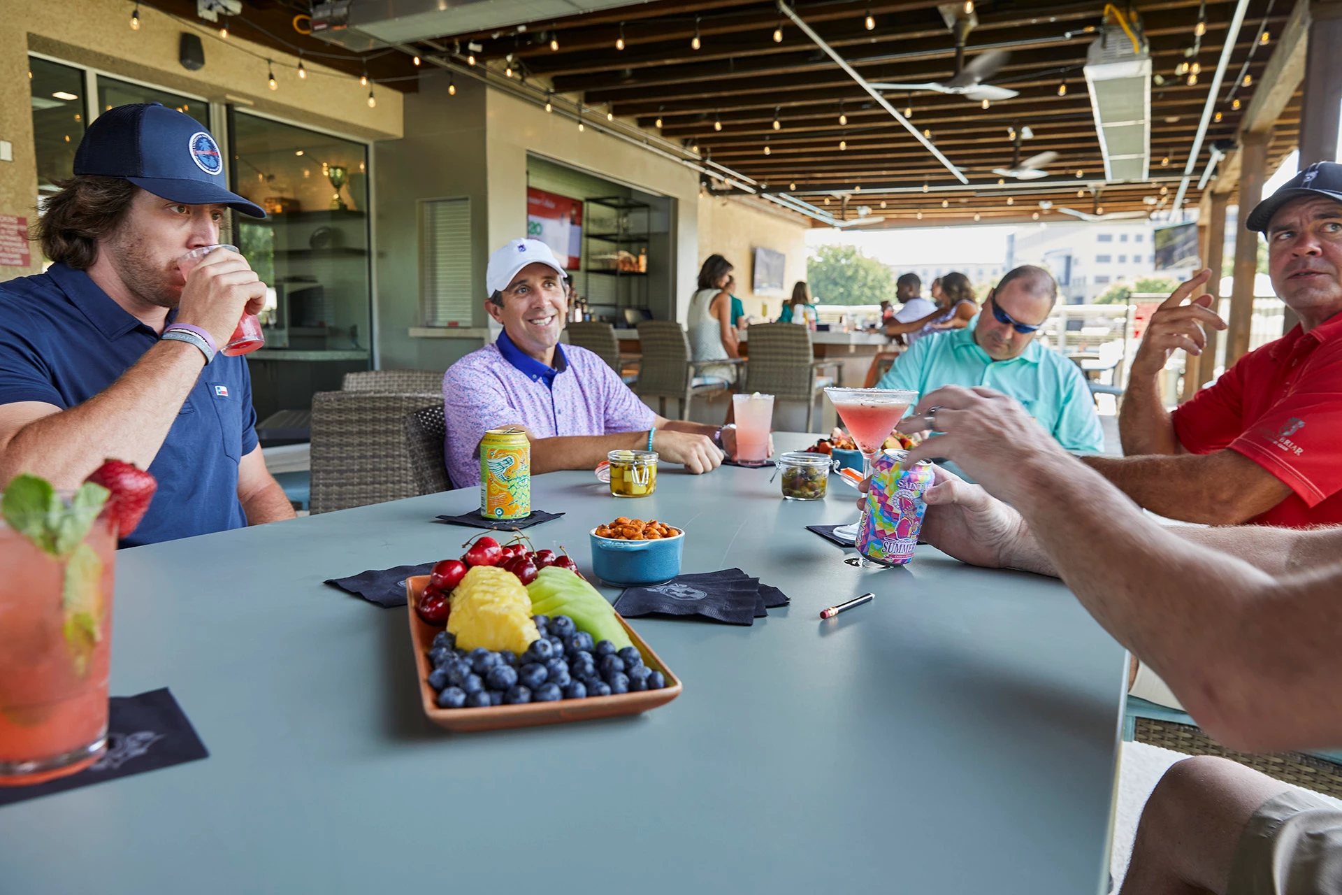 Stonebriar Country Club - Golfers on Patio Bar