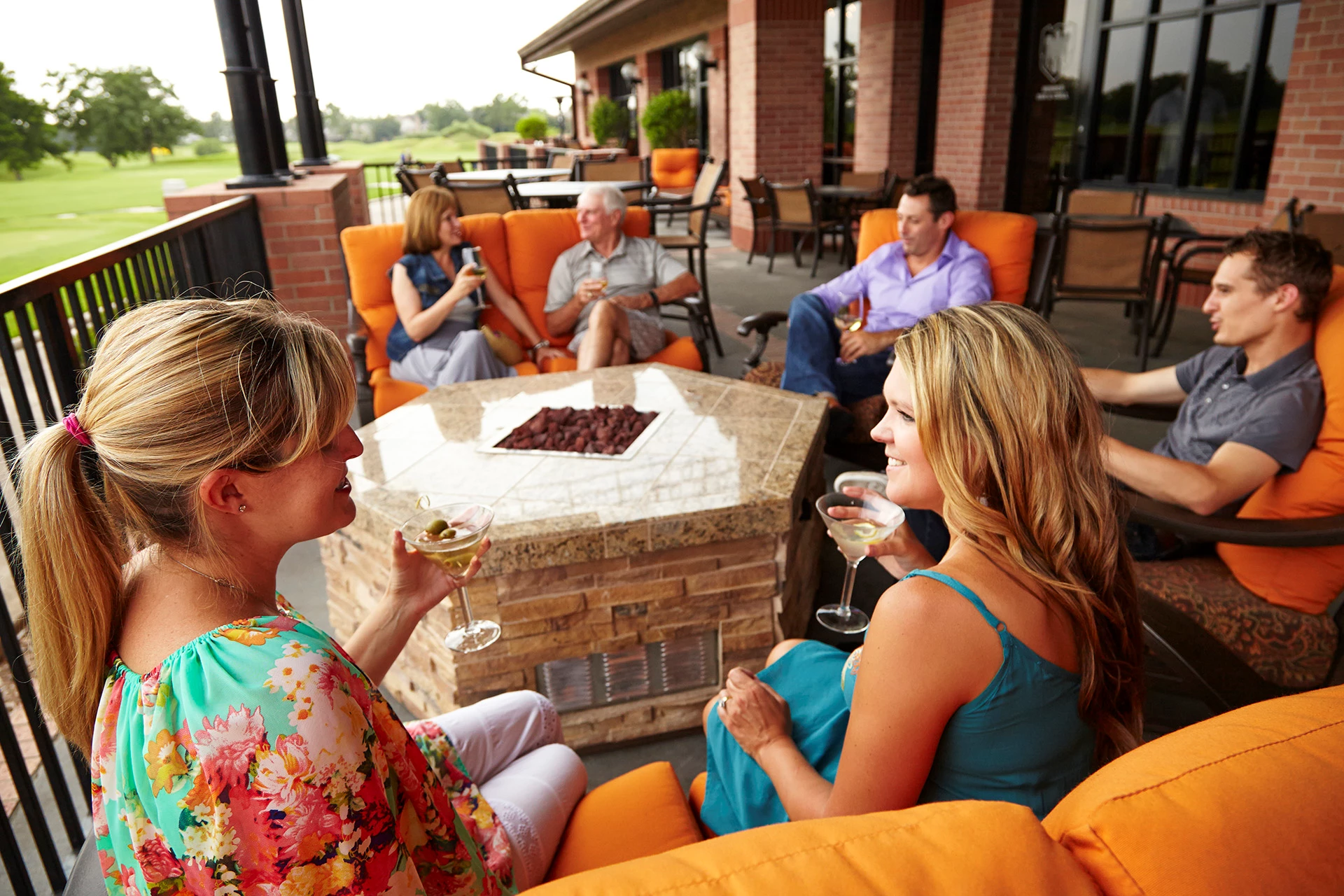 The Club at Falcon Point - Members on the Patio