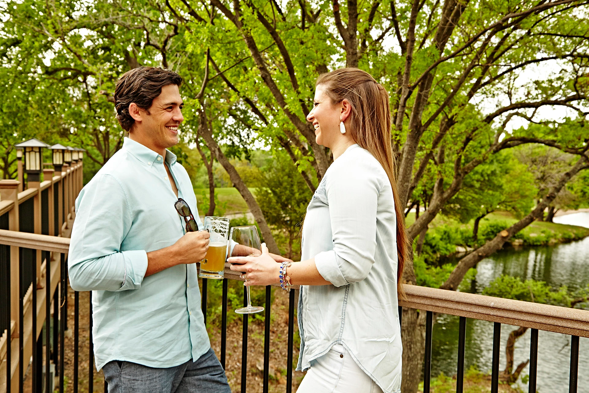 The Clubs of Prestonwood - Couple on Patio